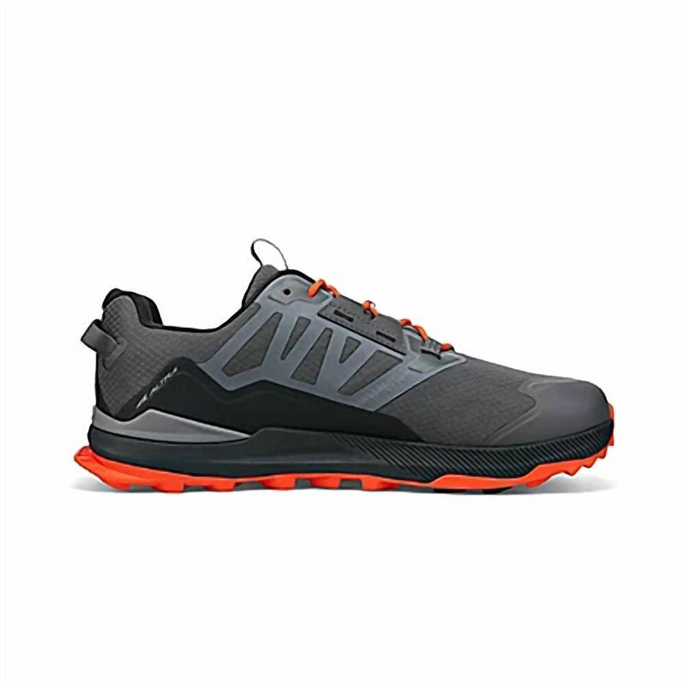 NEW ALTRA men’s lone peak low 2 shoes in gray orange